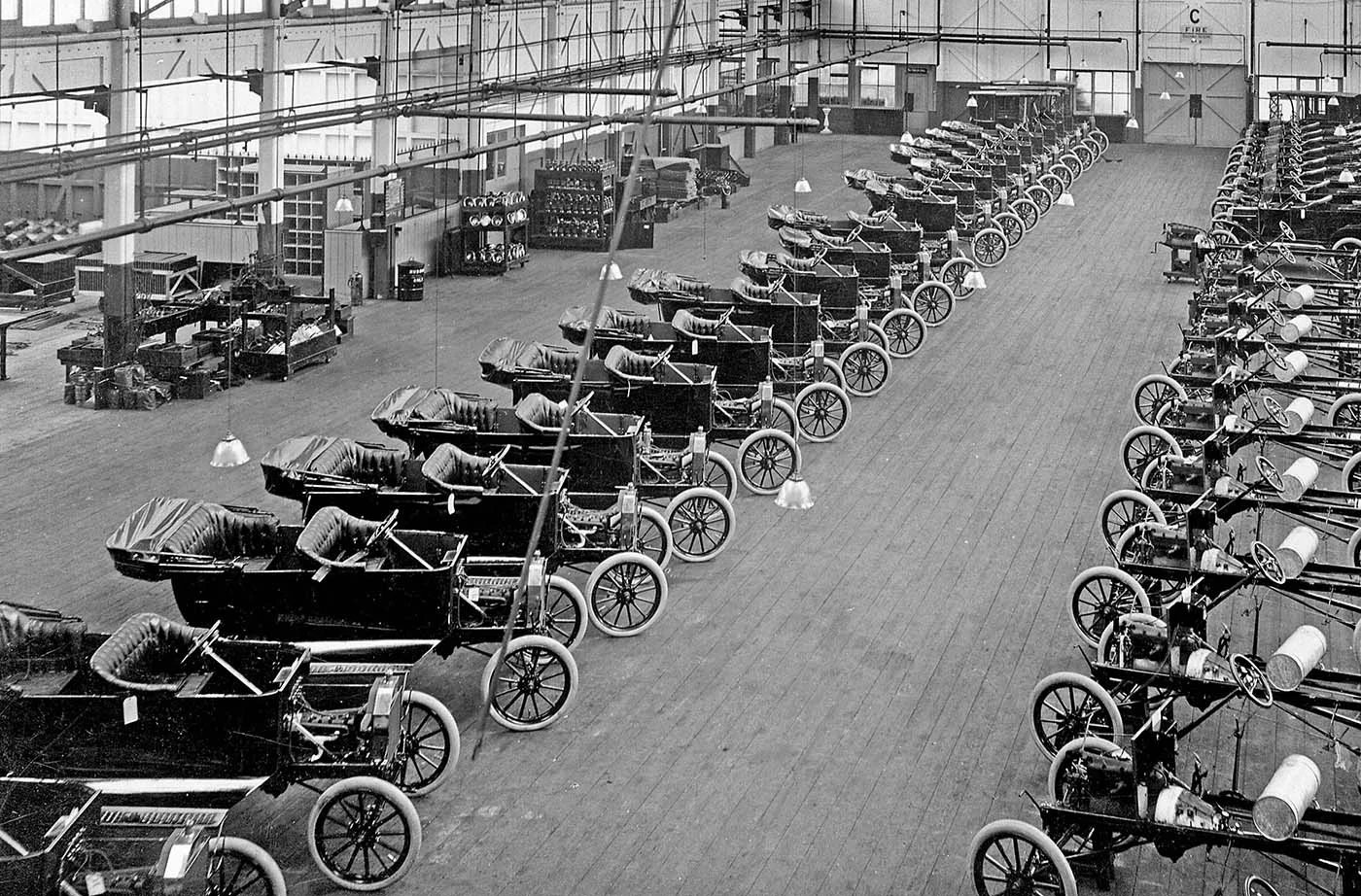 Chaînes de montage de production de masse Ford