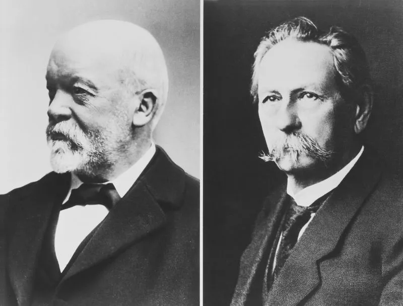 Gottlieb Daimler et Karl Benz, fondateurs de Mercedes-Benz